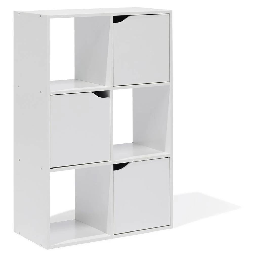 Meuble de rangement Adam 6 cases Blanc 60x29,8xH90 cm