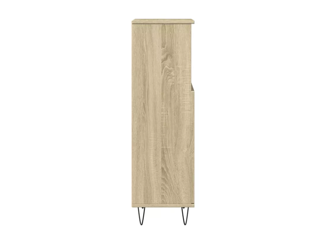 Armoire salle de bain chêne sonoma 30x30x100 cm