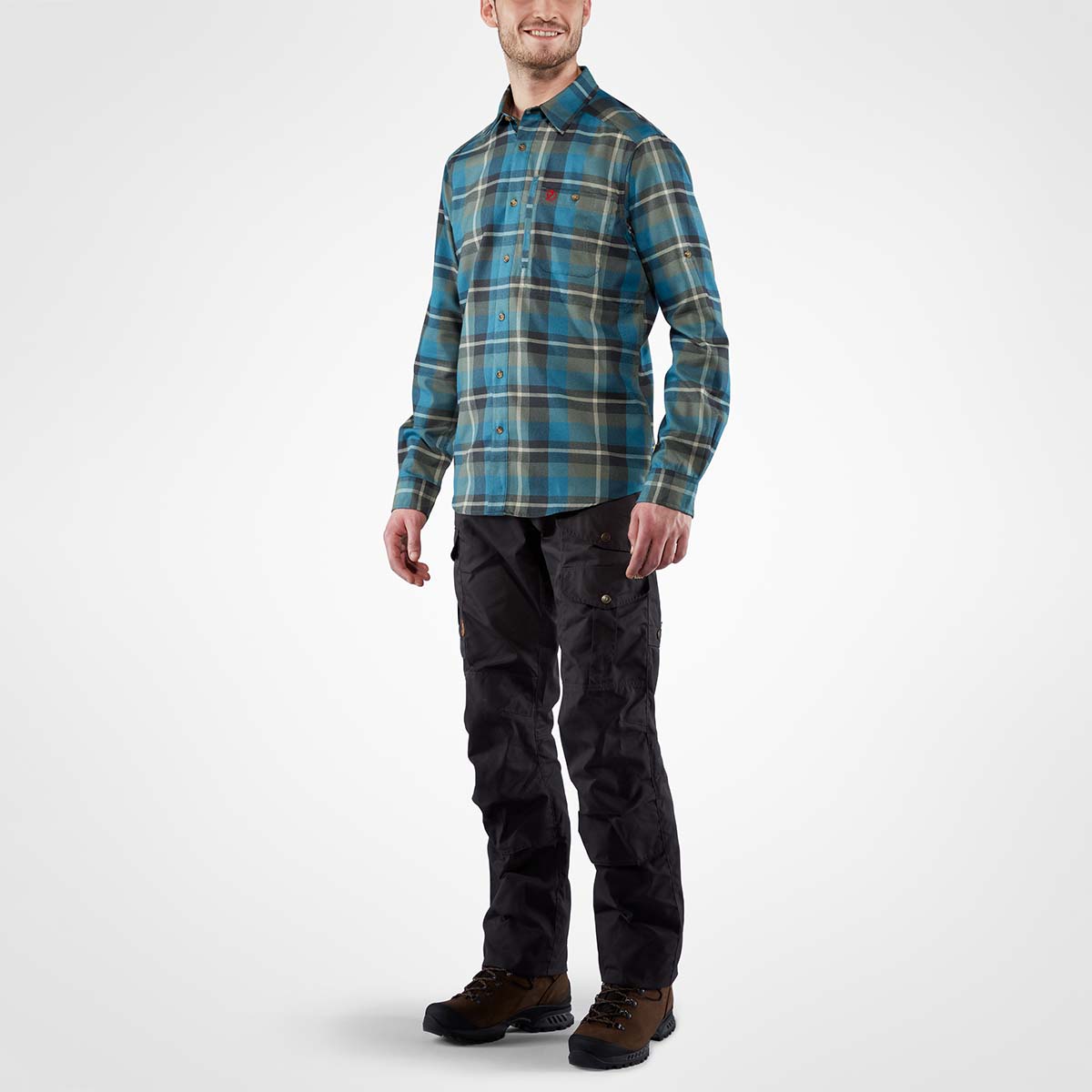 Fjällräven Fjällglim Skjorte, herre (Indigo Blue / Dawn Blue) - Spejder Sport