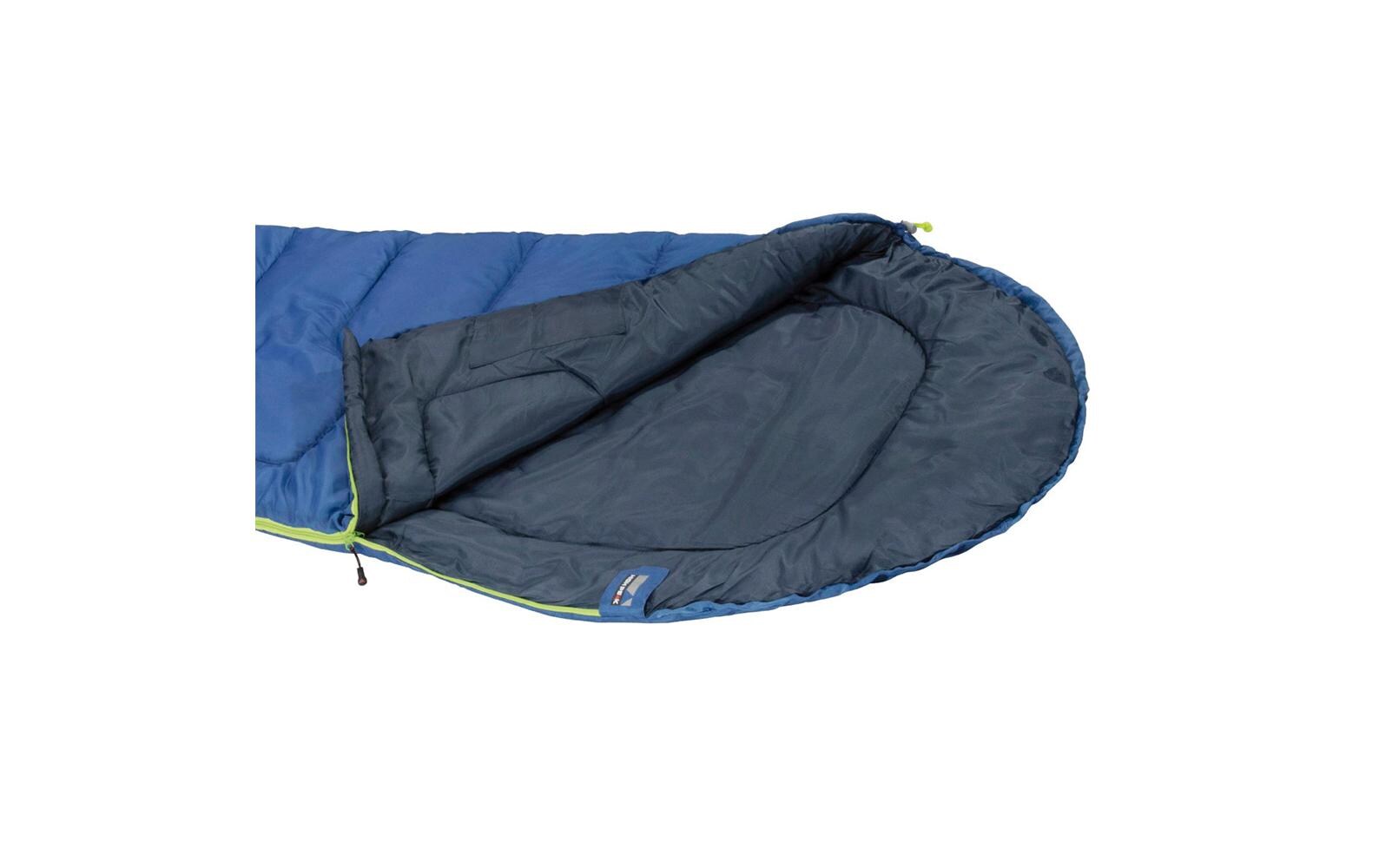 Schlafsack Action 250, Blue-DarkblueMaschinenwaschbarer Mumienschlafsack für Camping oder Besuch bei Freunden