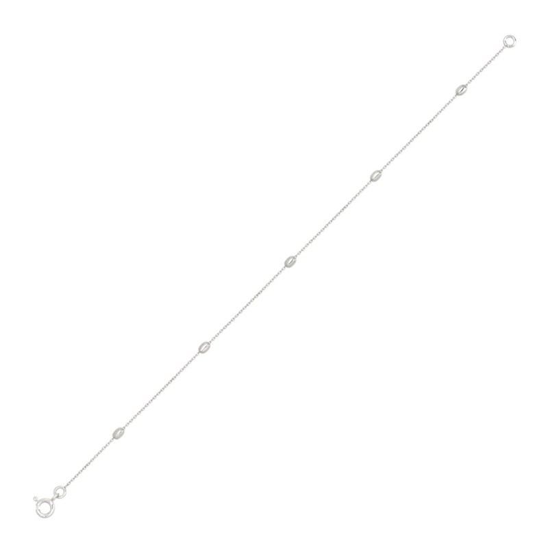 Chaîne de cheville Femme 25 cm - Fantaisie - Argent 925