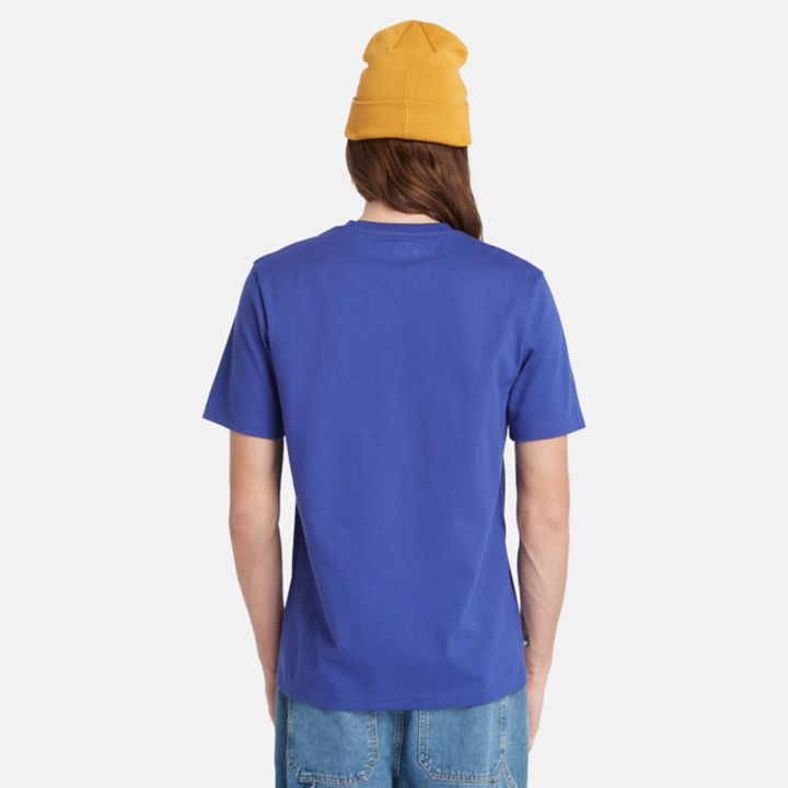 Camiseta masculina azul da equipe Est. 1973