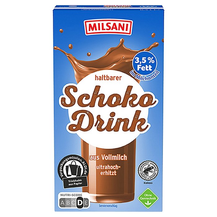 MILSANI Haltbarer Schoko-Drink/Kakao 3,5 % Fett 0,5 l