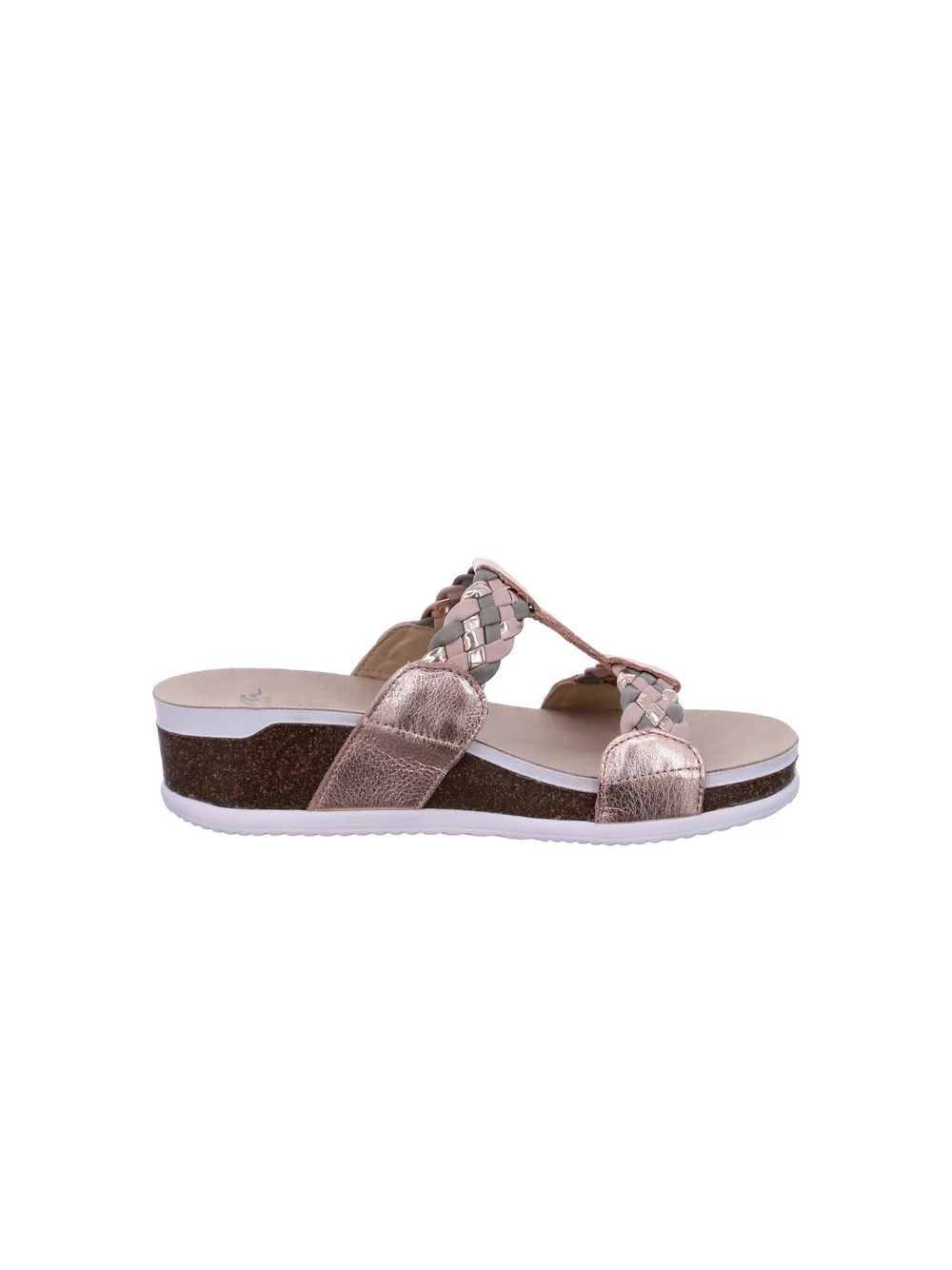 Pantolette Norderney roségold