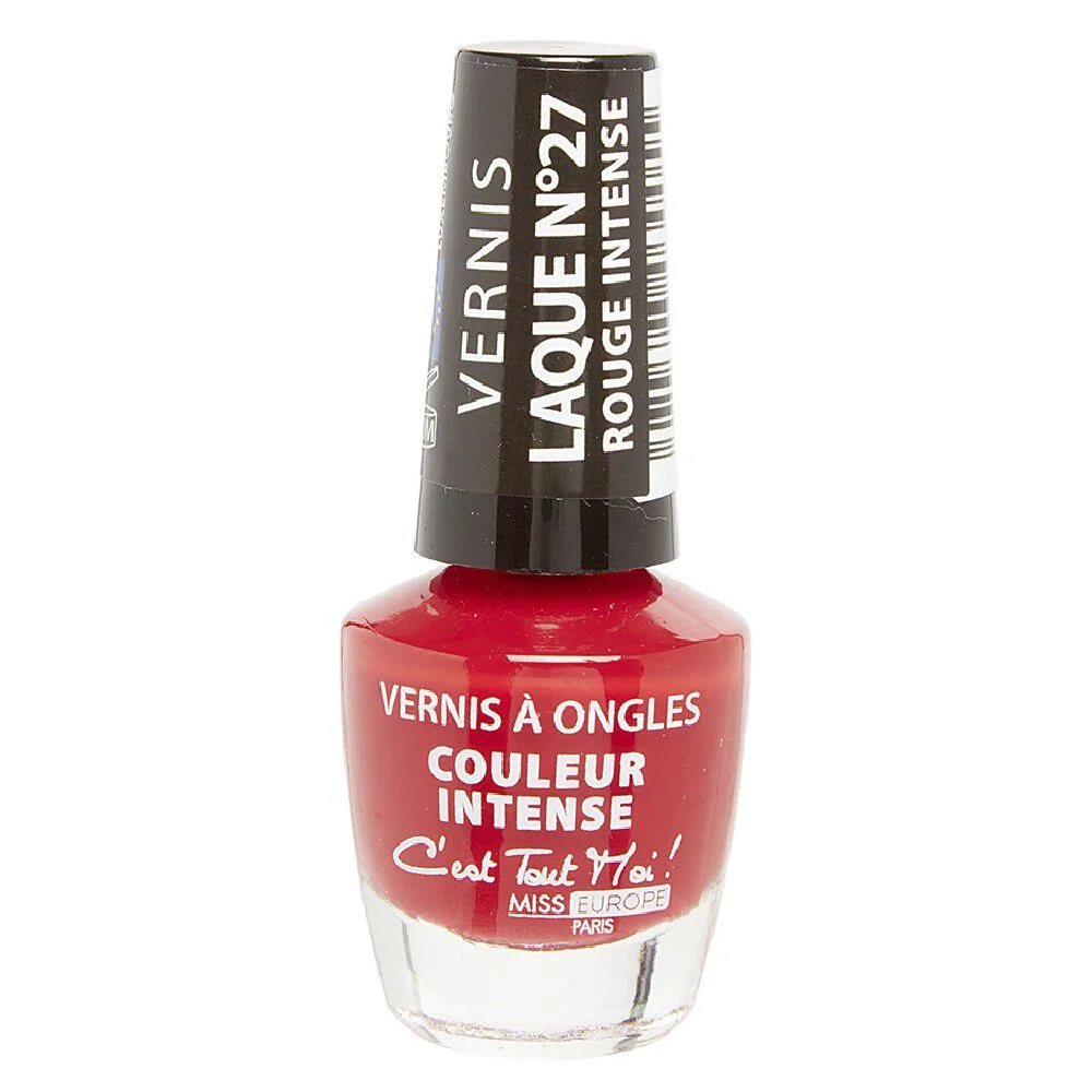 Vernis à ongles laqué rouge intense n°27