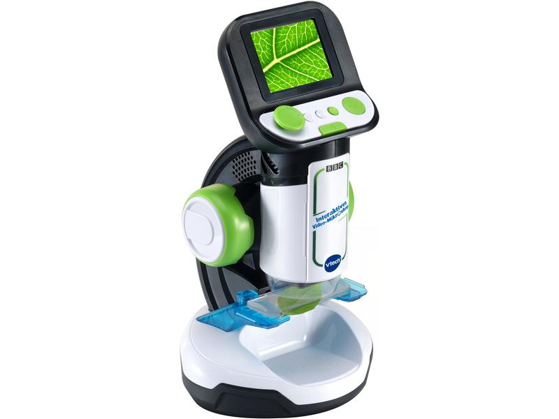 Vtech Interaktives Video-Mikroskop -DE- Kinderfreundliches Mikroskop mit 3 Spielmodi