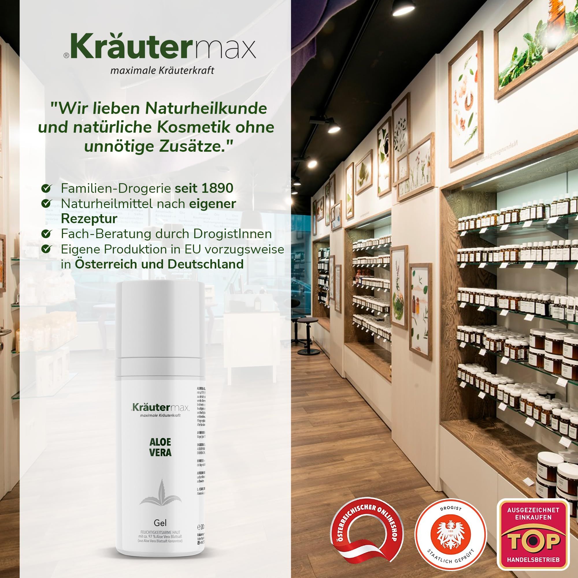 Kräutermax Aloevera Gel 97 %