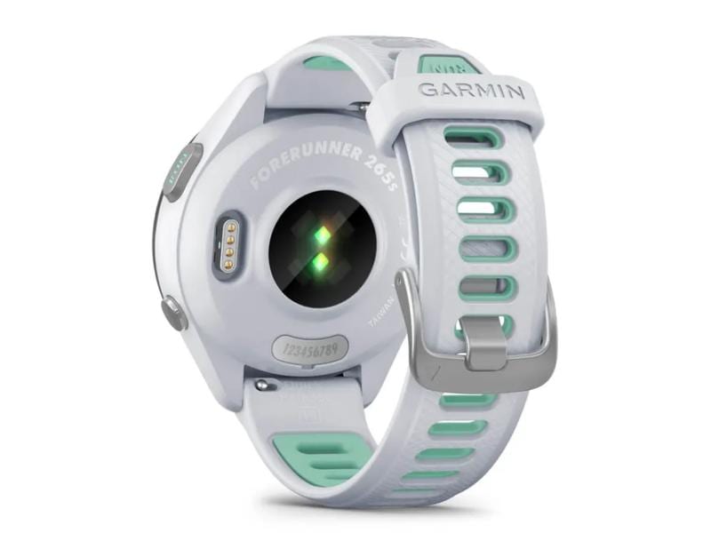 GARMIN Sportuhr Forerunner 265S Music Weiss Smarte Laufuhr