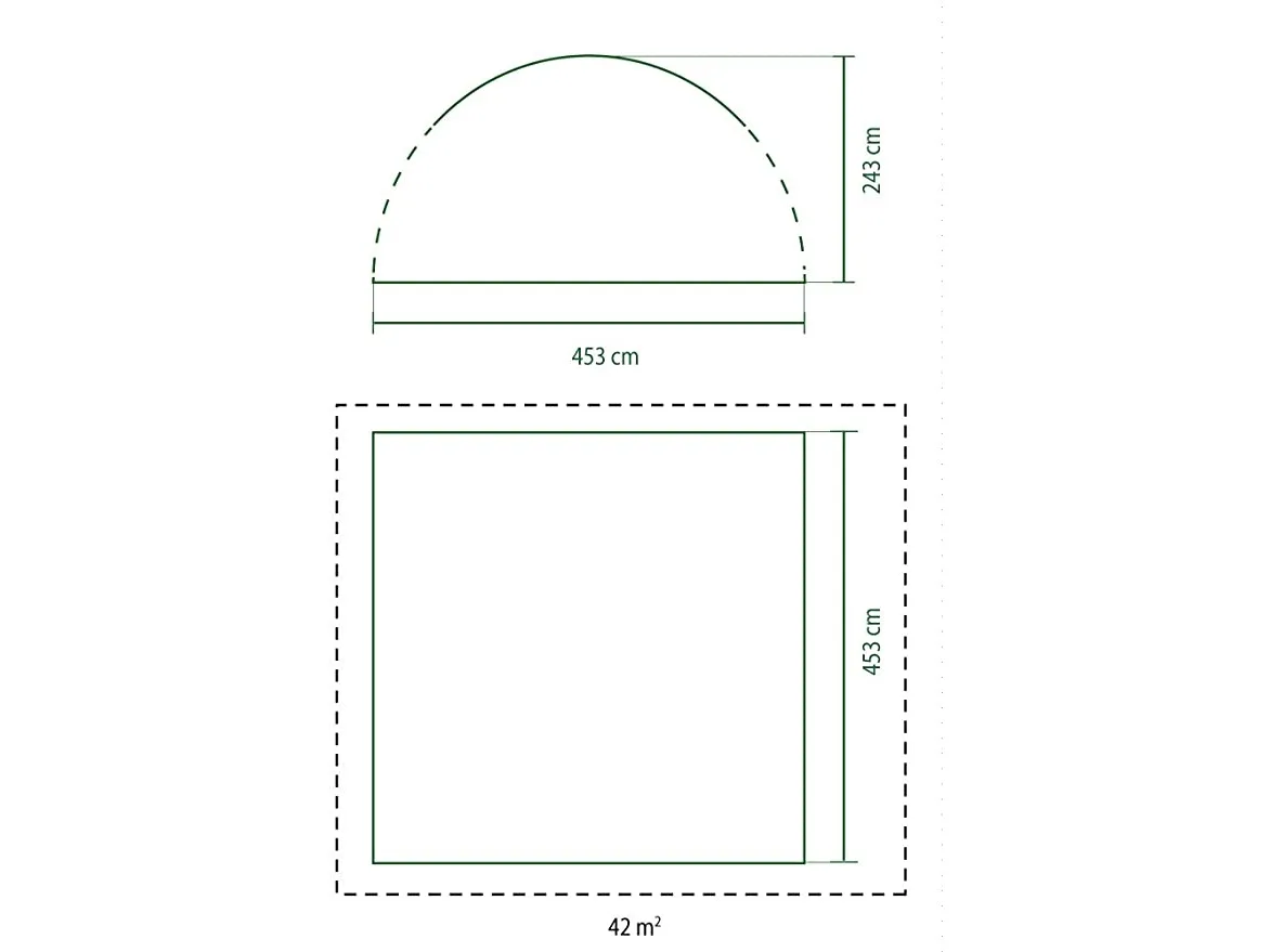 Coleman 2000016832, Shelter, Grøn, Hvid, Stål, Polyester, 20,15 m², 100 cm