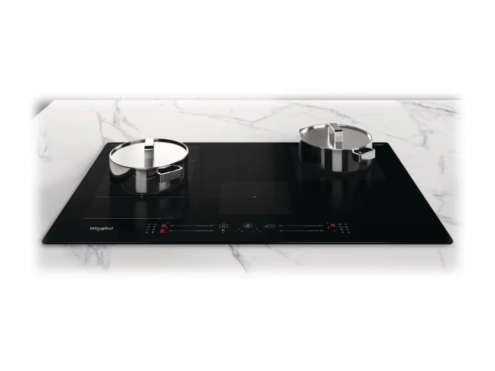 Whirlpool WF S0377 NE/IXL - Induktions kogeplade - 4 plader - Niche - bredde: 75 cm - dybde: 48 cm - sort