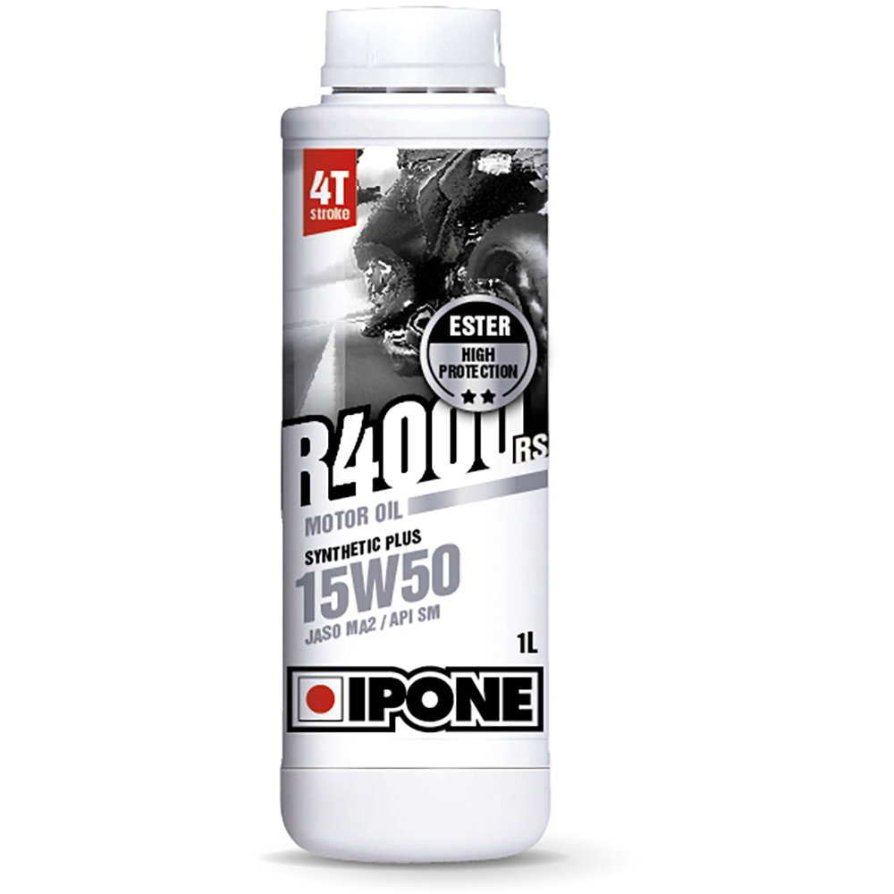 Ipone - Huile moteur semi-synthétique R4000 RS 15W50 - moto 4 temps