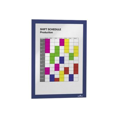 Durable Duraframe - Cadre d'affichage adhésif - A4 - bleu
