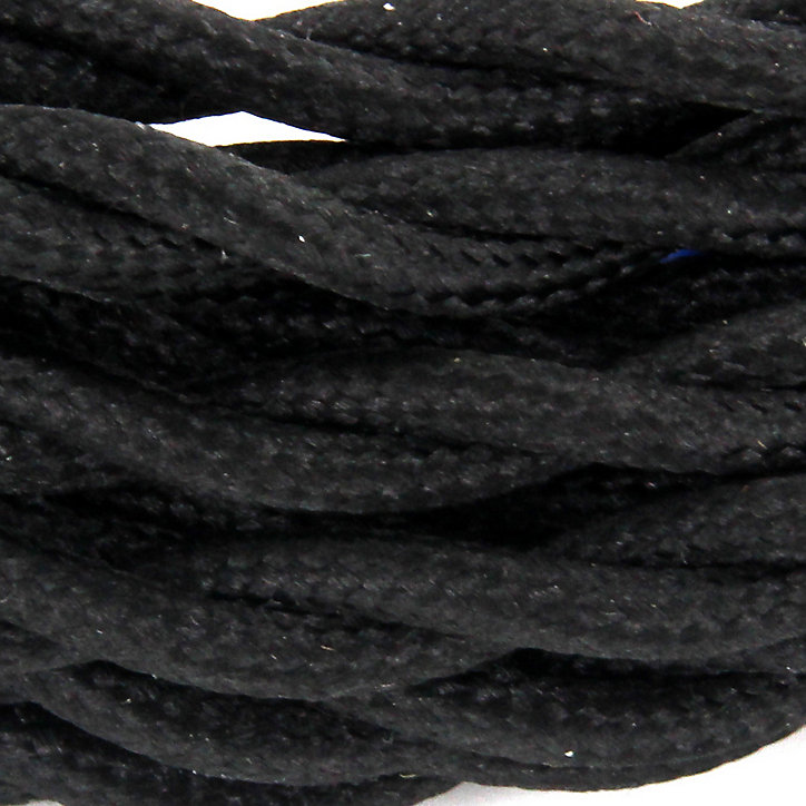 Câble en textile torsadé noir Chacon 2m 2 x 0,75mm²