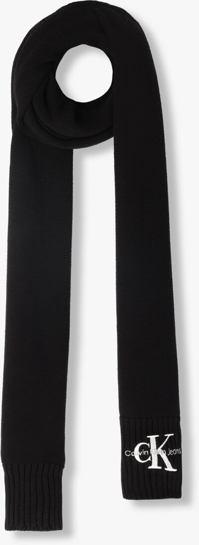 CALVIN KLEIN zwarte calvin klein muts gifting mono beanie/scarf
