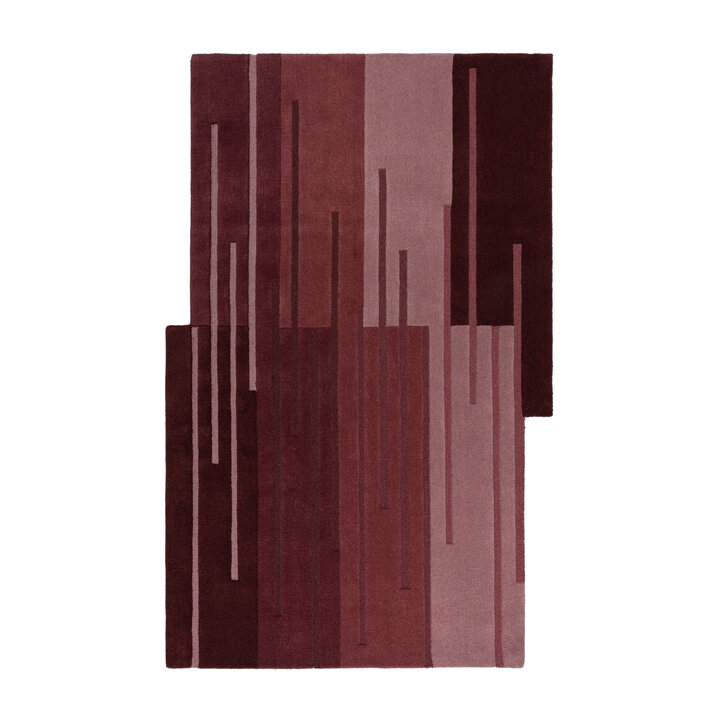Grafisch vloerkleed - Silco Ombre Rood