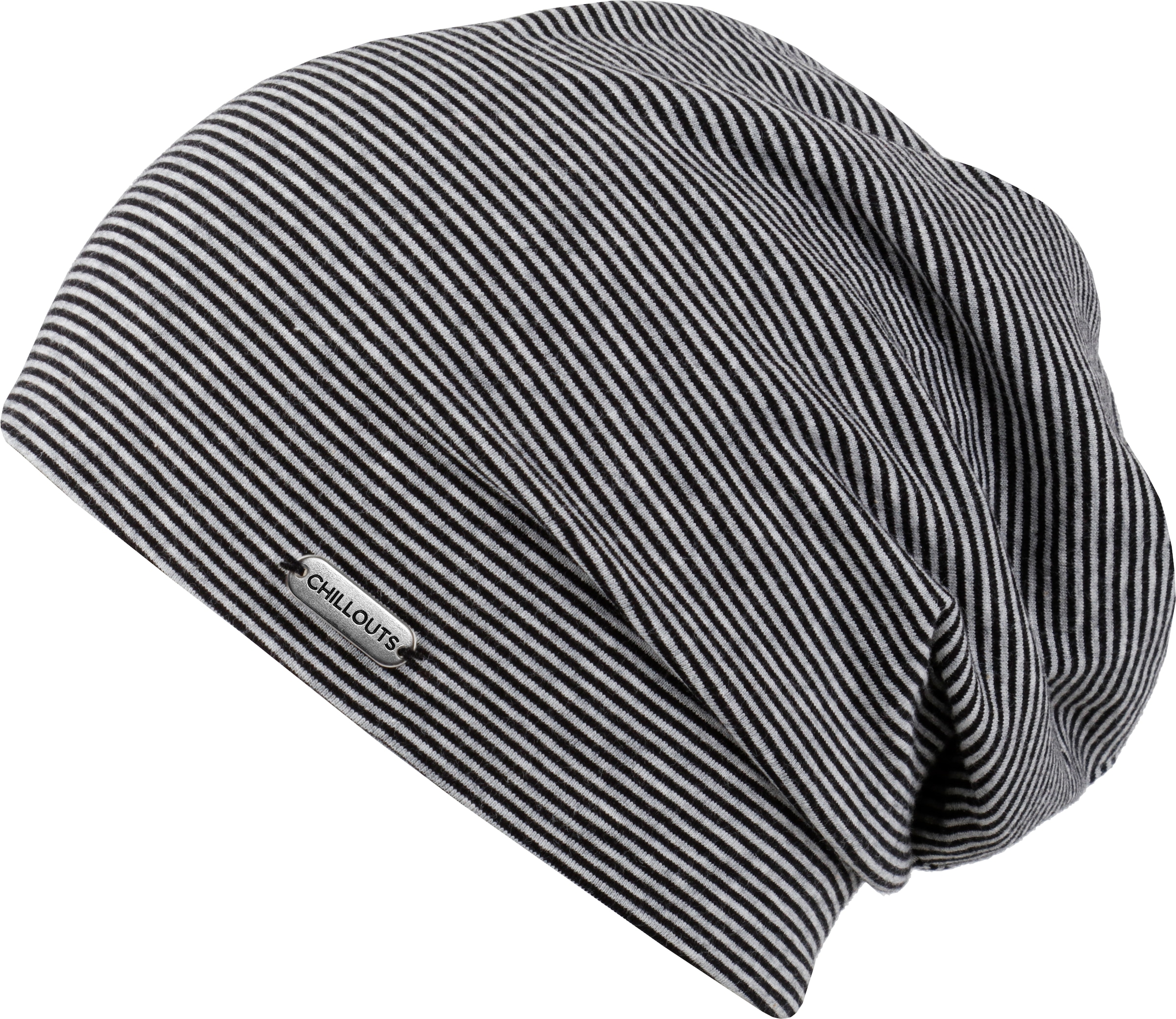 chillouts Beanie »Pittsburgh Hat«, mit weichem Baumwollmix & feiner Streifenstruktur