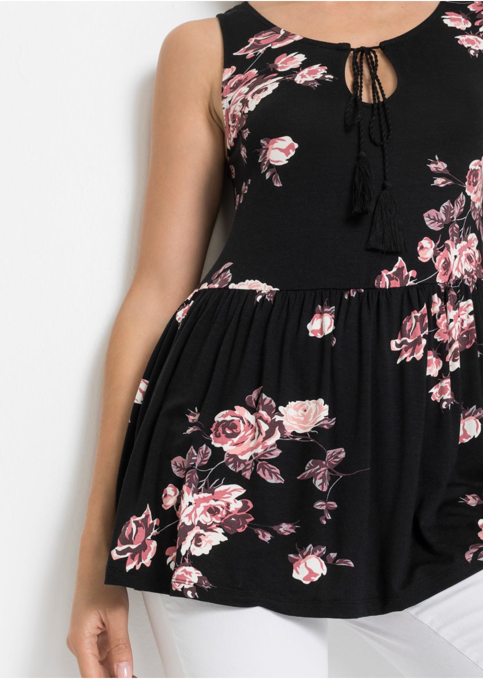 Top imprimé en viscose