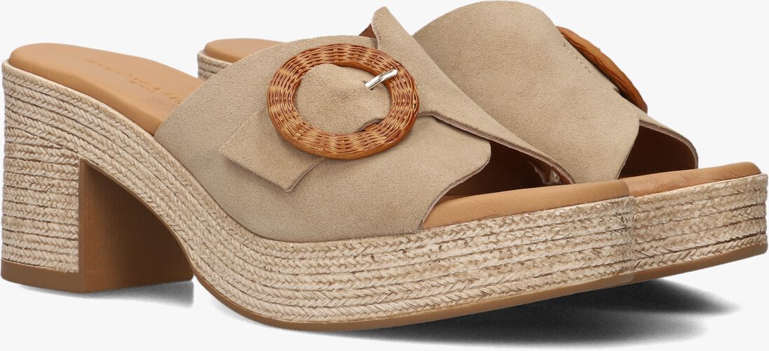taupe stefano lauran sandalen met hak 2503