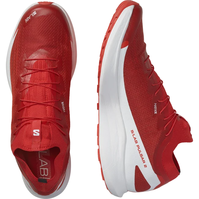 S/LAB PULSAR 2  Trailrunning-Schuhe Unisex FieryRed/FieryRed/White