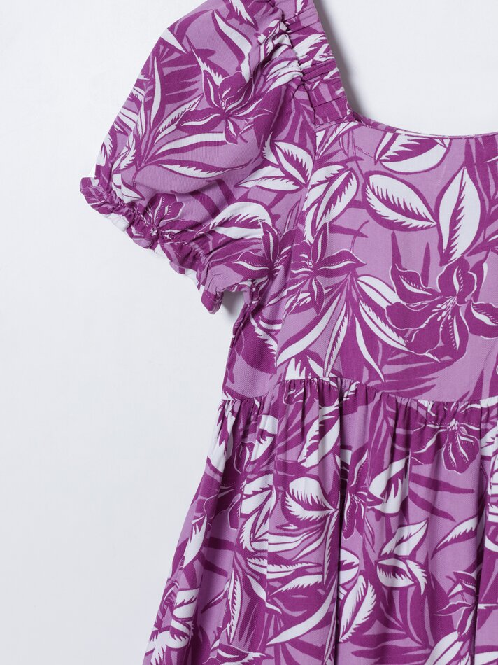 Vestido estampado - Roxo