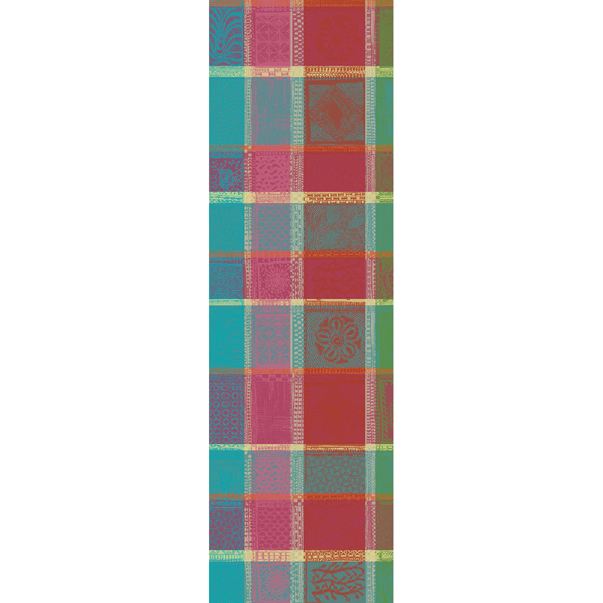 Chemin de table pur coton multicolore 180X55 Garnier Thiebaut