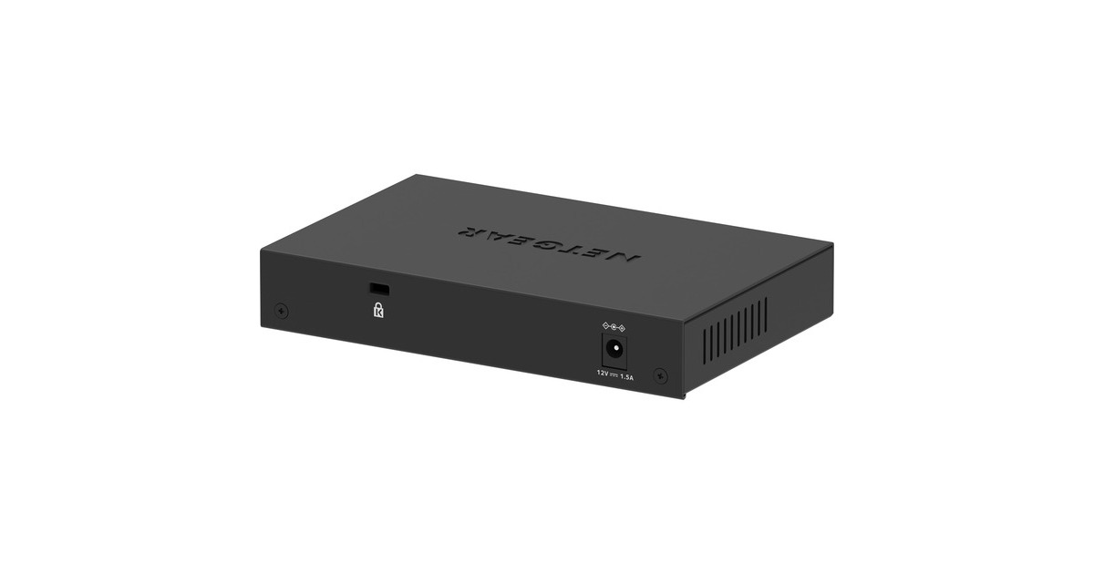 Netgear8-poorts Gigabit Ethernet Plus-switch (GS308Ev4)  (Zwart, Unmanaged)