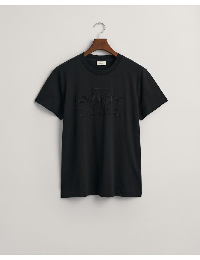 Tonal Shield Black T-shirt