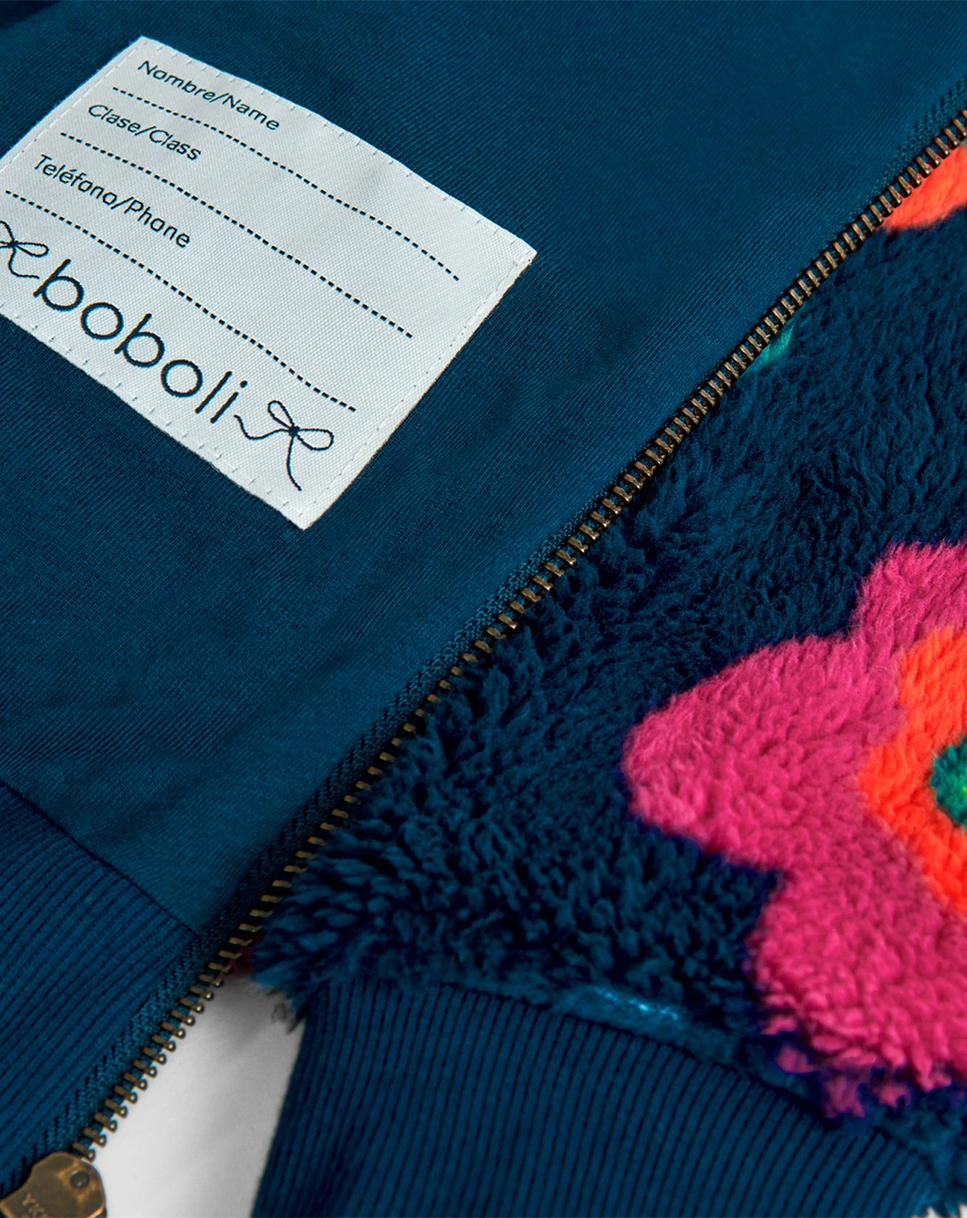 Plüschjacke FLORES in bunt