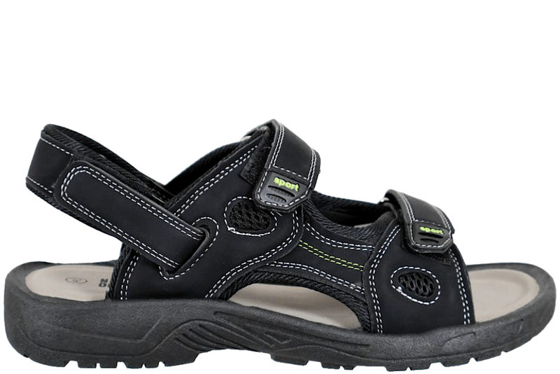 NORWAY ORIGINALS SANDAL I SORT TEKSTIL