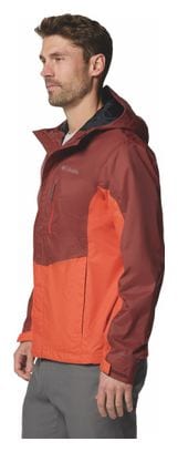 Veste Imperméable Columbia Pouring Adventure III Rouge Homme
