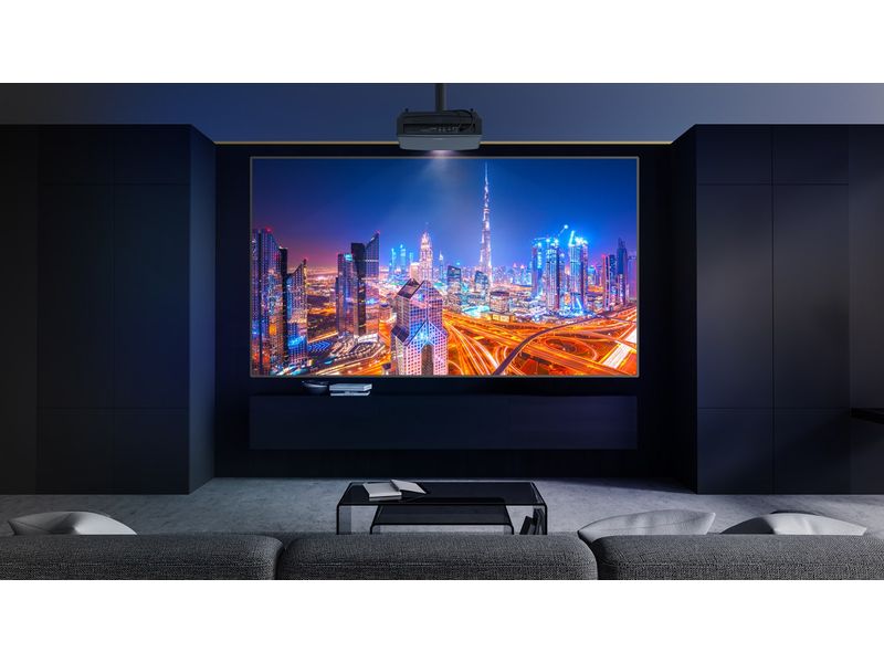 Optoma Projektor UHZ68LV Heller 4K UHD Dual Laser Heimkinoprojektor mit 5000 Lumen Helligkeit