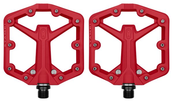 Paire de Pédales Plates Crankbrothers Stamp 1 Gen 2 - Small Rouge