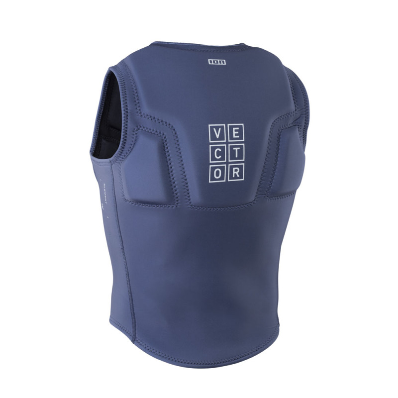 Gilet impact kite vest vector element side zip blue nights