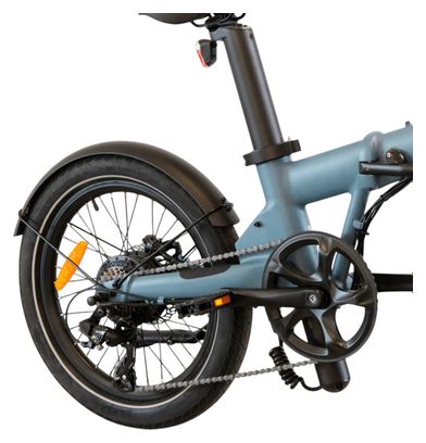Produit reconditionné - Vélo pliant électrique Eovolt Afternoon bleu océan - Très bon état
