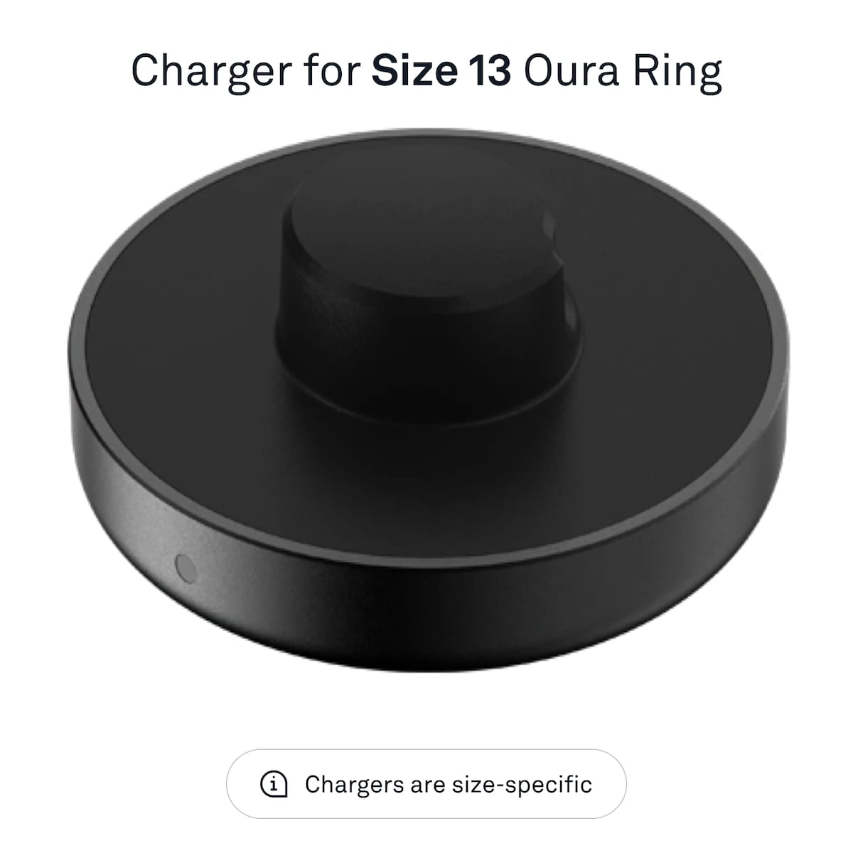 Oura Ring Gen3 lader (størrelse 13)