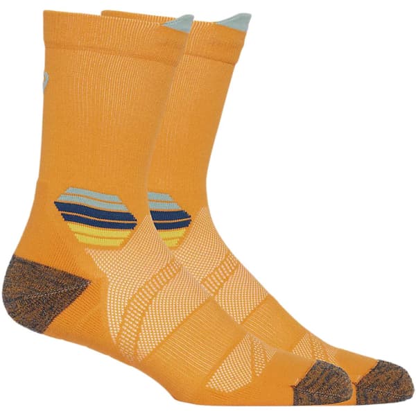 Chaussette compression ASICS FUJITRAIL RUN CREW SOCK FELLOW YELLOW/DARK MINT