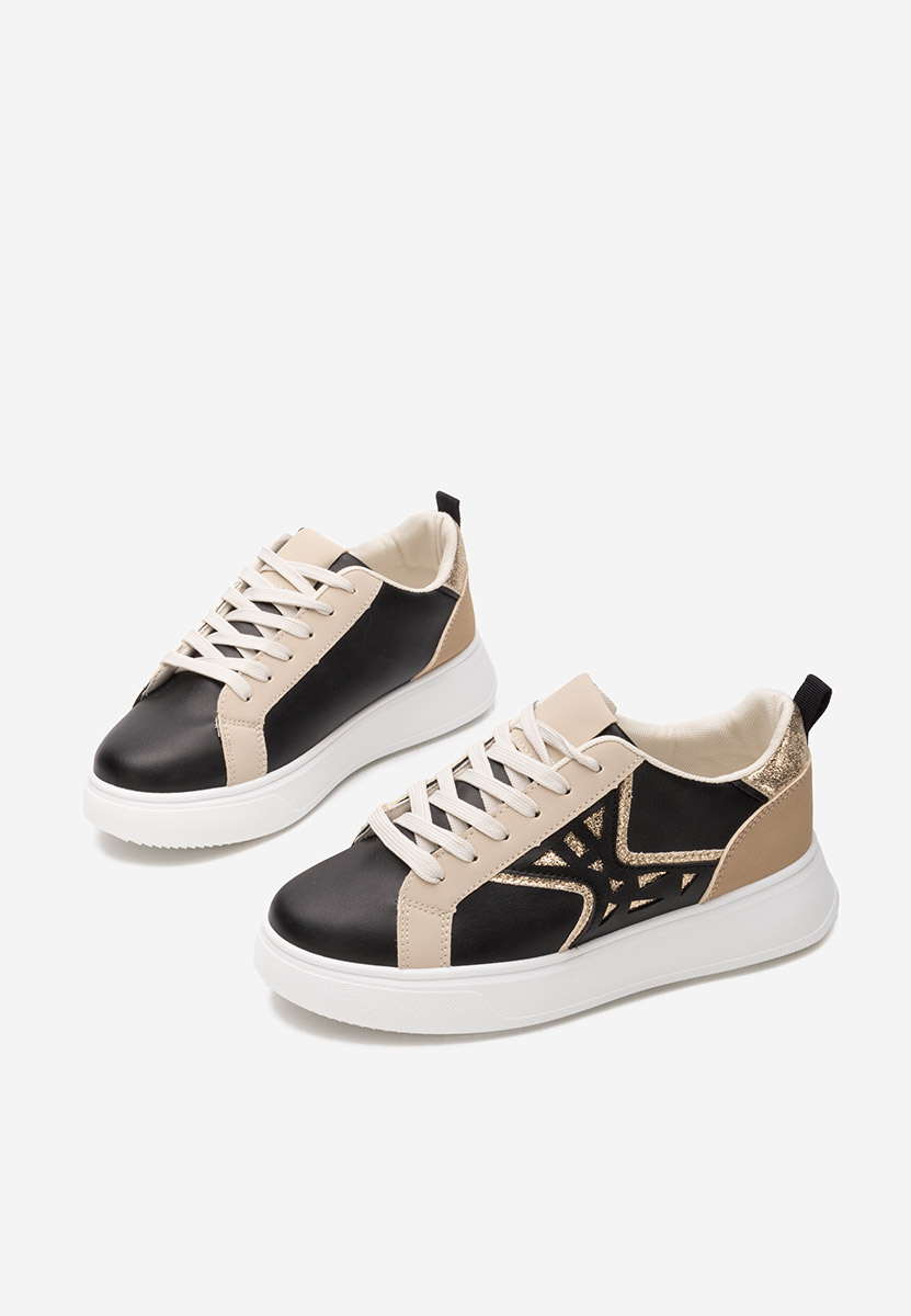 Baskets pour femme noirs Elizebeth
