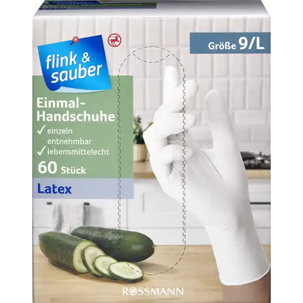 Einmal-Handschuhe Latex Gr. 9 / L