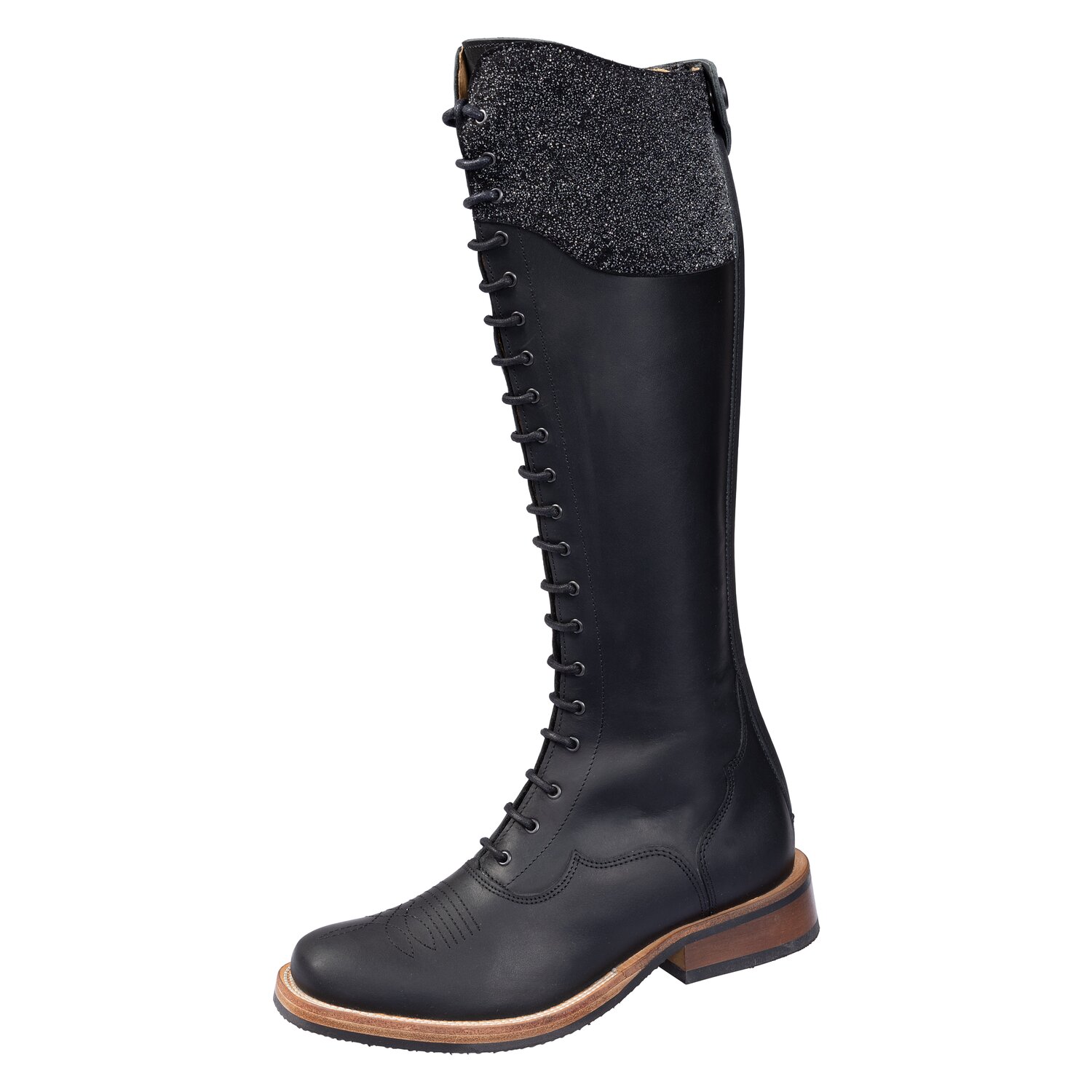 Passion 4Q Westernstiefel mit Schnürung  - black