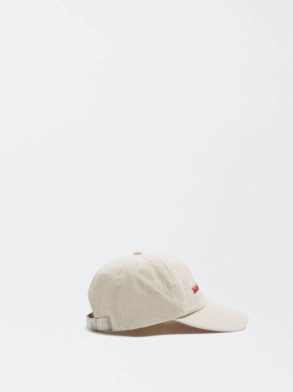 Boné de denim cru