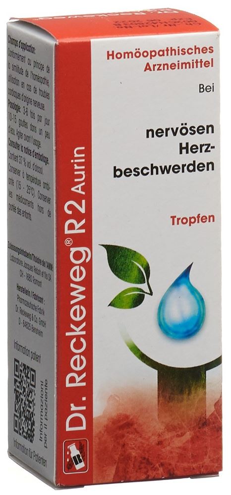 RECKEWEG R2 Aurin<br>50 ml, Flasche, Tropfen zum Einnehmen, Flüssigkeit