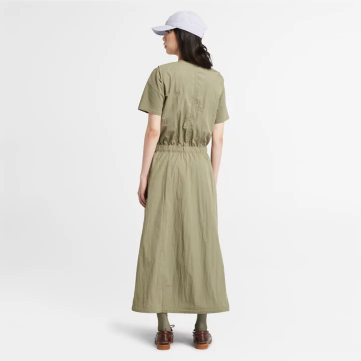 Robe d'été utilitaire pour femme en vert