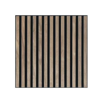Lattenwand tegel 55,3x55,3 cm walnoot, dikte 22 mm - 2 stuks per pak (0,612m2)