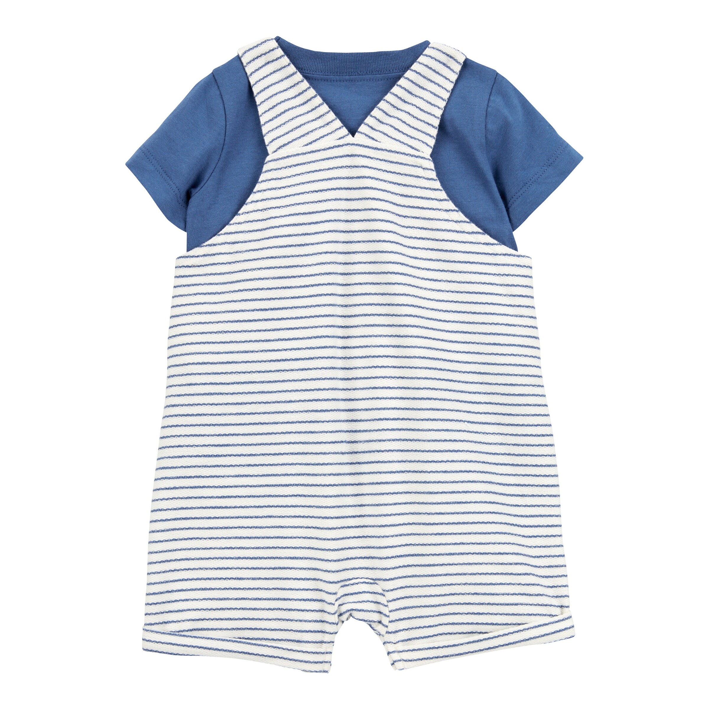 Carter's 2-tlg. Set Latzhose und T-Shirt Ringel natur/blau
