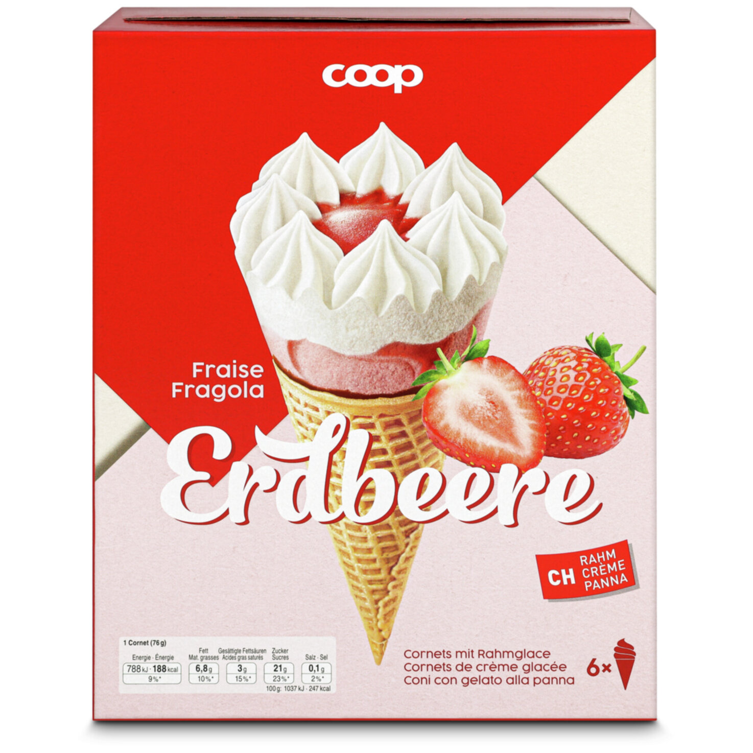 Cornet Erdbeer 6x125ml