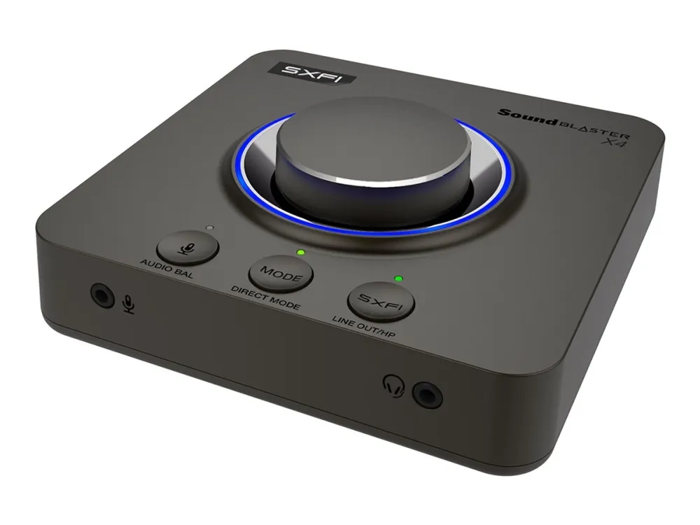 Creative Sound Blaster X4 - Lydkort - 24 bit - 192 kHz - 114 dB SNR - stereo - USB-C