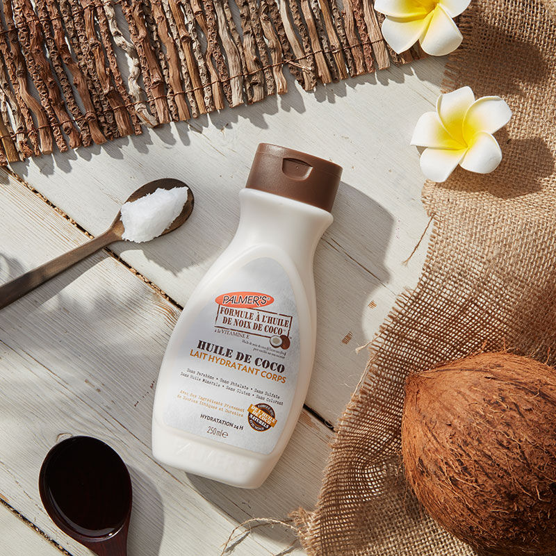 Lait hydratant corps à l'huile de coco