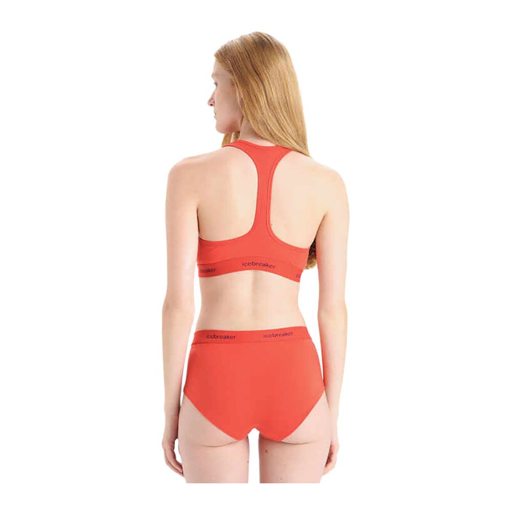 Icebreaker SPRITE RACERBACK - Brassière Femme vibrant earth