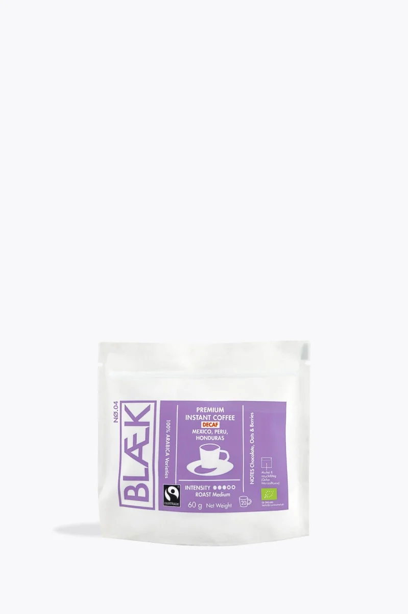 BLÆK Organic Instant Coffee No. 4 Decaf Bio 60g