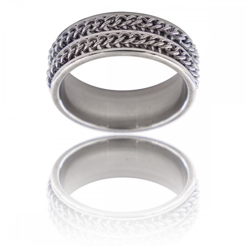 Bague Anneau Homme Acier FOLA